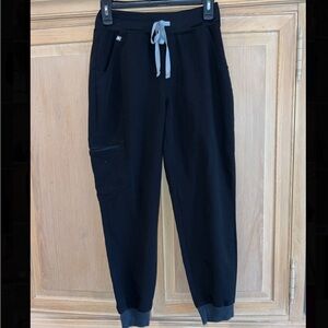 Black FIGS scrub pants